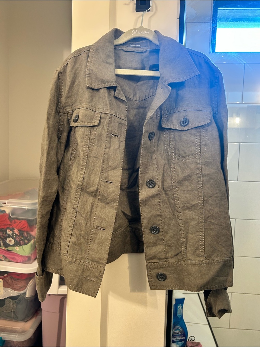 Liz Claiborne Olive Green Jean Jacket